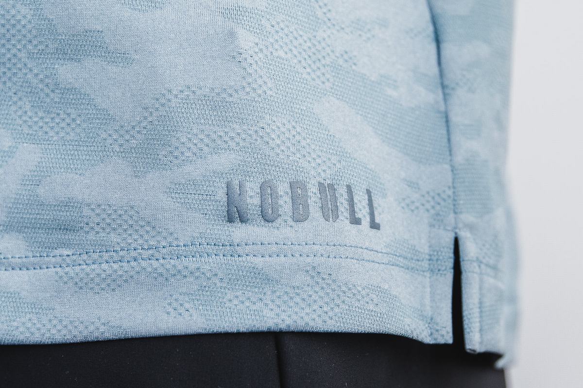 Nobull Lightweight Textured Polo Women's T Shirts Camo | Australia (GJ8410)